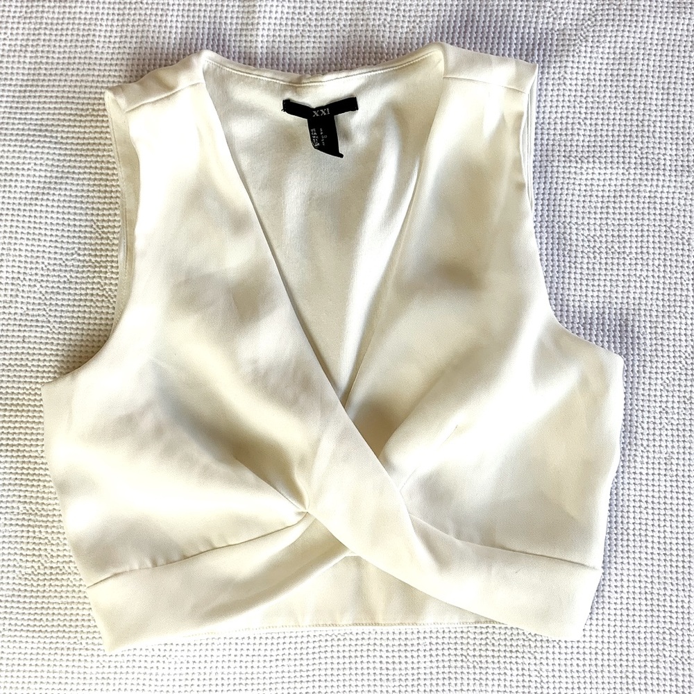 Structured wrap Crop top